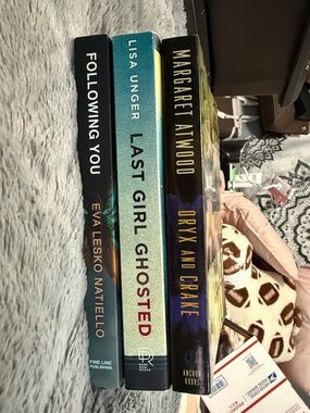 Set of 3 Paperback Novels - Teal, Black, Blue Spines